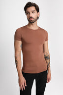 T-shirt Mr Invisible C-neck Chocolate