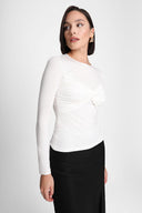 Longsleeve Miss Draped Off White