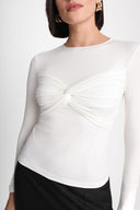 Longsleeve Miss Draped Off White