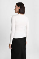 Longsleeve Miss Draped Off White