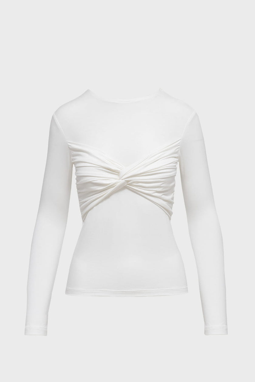 Longsleeve Miss Draped Off White