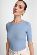 T-shirt Miss Lovable Silver Blue