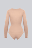 Body Miss Invisible Longsleeve V-neck Nude