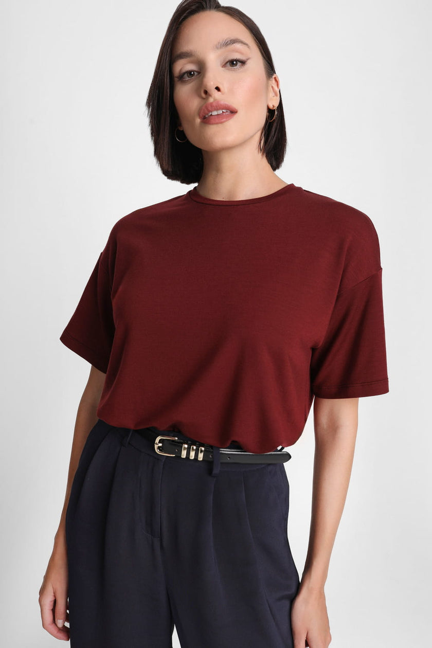 T-shirt Miss Vast Burgundy