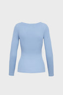 Longsleeve Miss Womanly Silver Blue