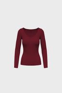 Longsleeve Miss Womanly Burgundy