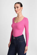 Longsleeve Miss Womanly Light Magenta