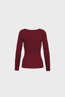 Longsleeve Miss Womanly Burgundy