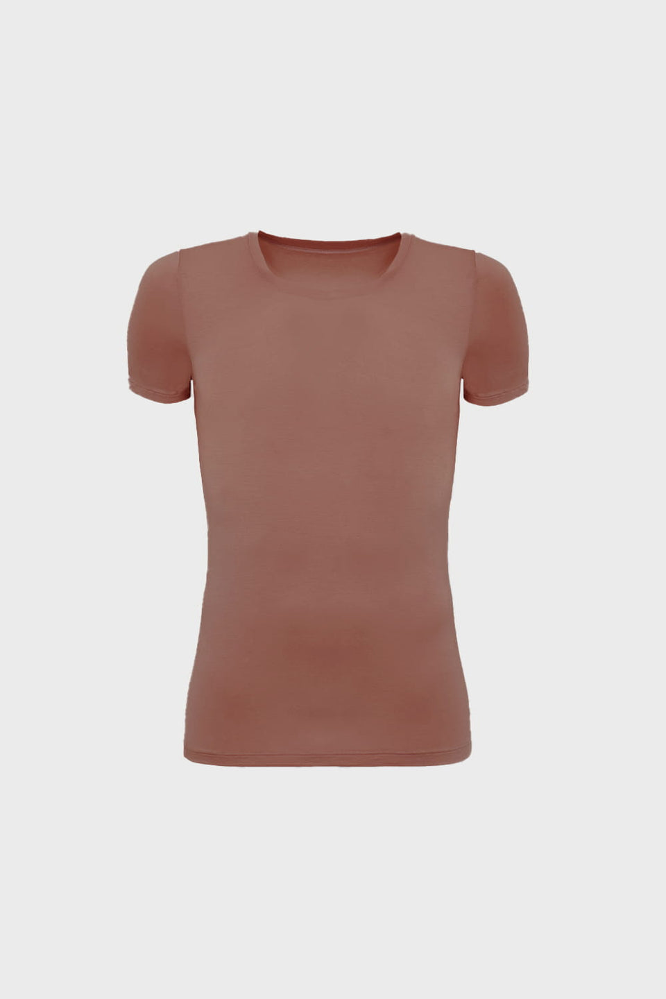 T-shirt Mr Invisible C-neck Chocolate