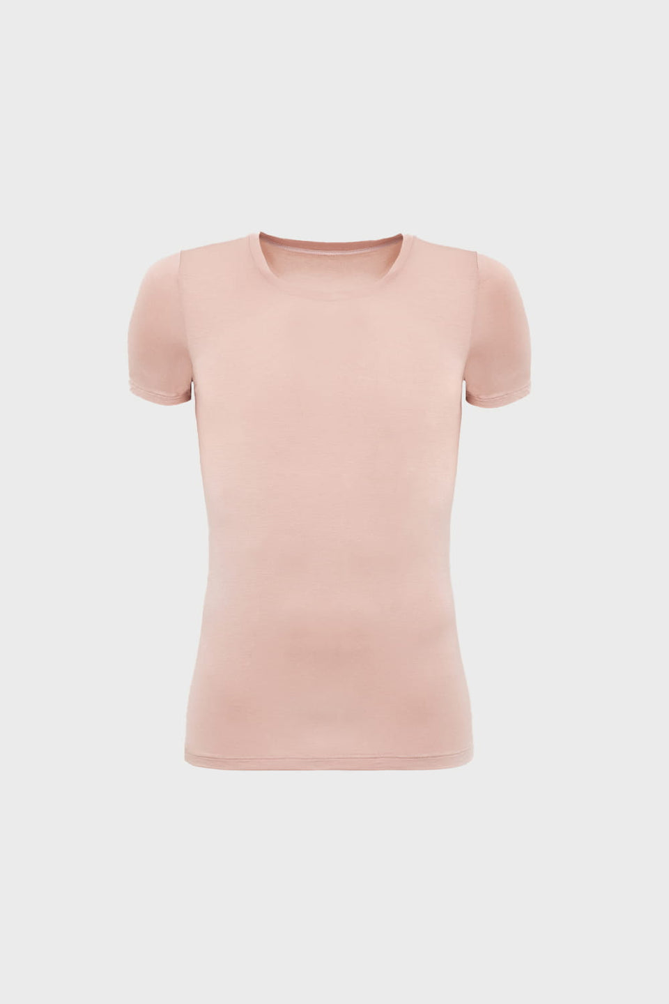 Mr Invisible C-neck T-shirt in Cappuccino