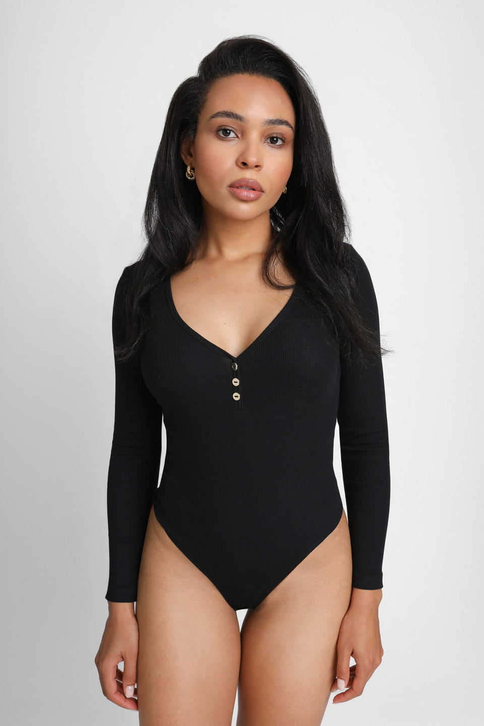 Miss Neat Black Bodysuit