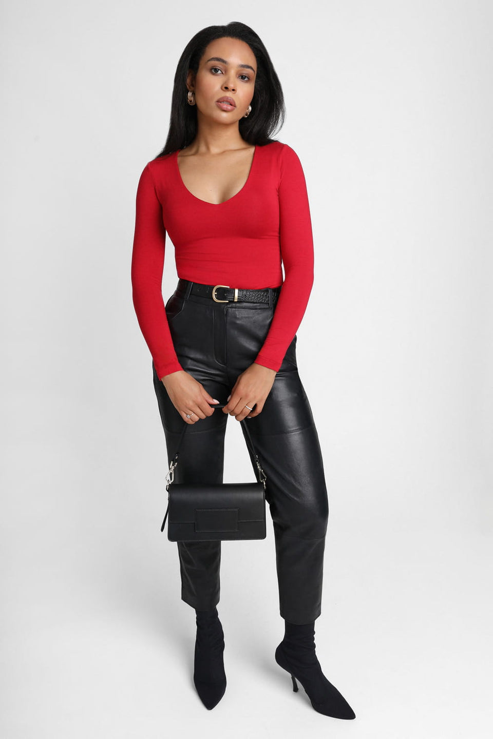 Miss Contour Red Bodysuit