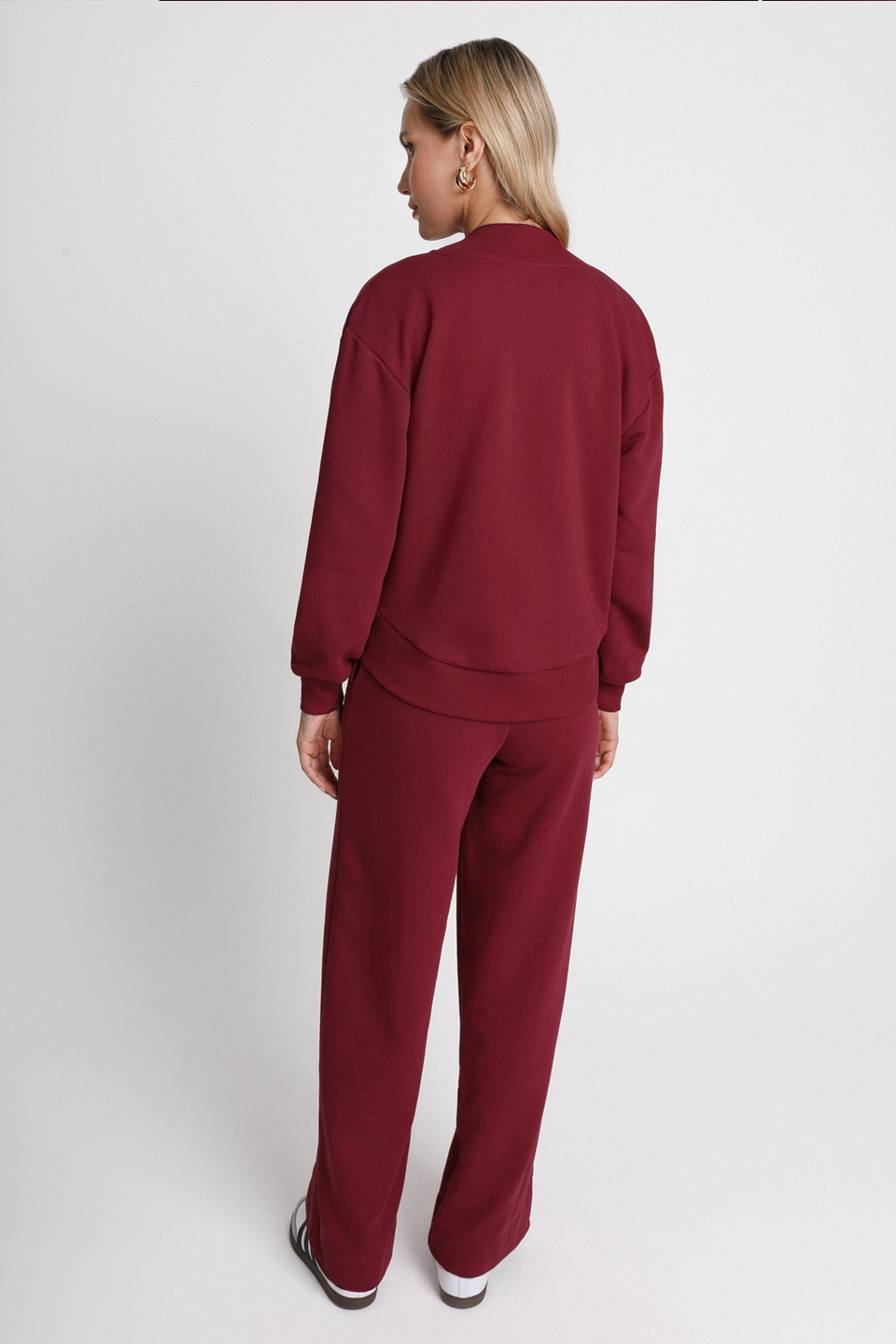 Miss Smooth Wine Red Trousers