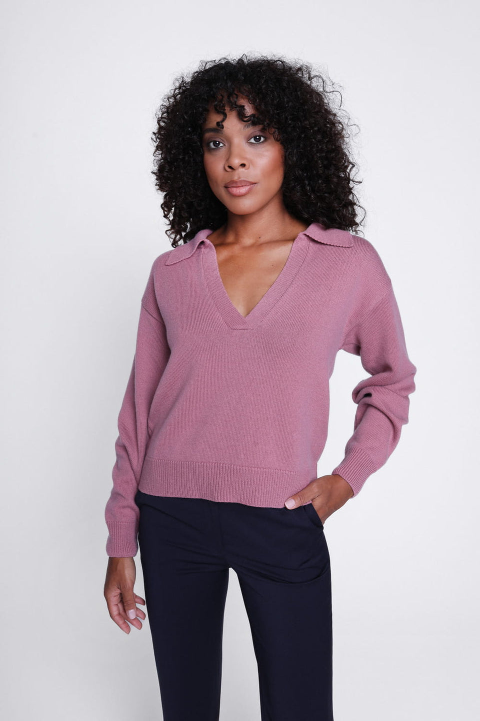 Miss Effortless Pullover in Raspberry Pink