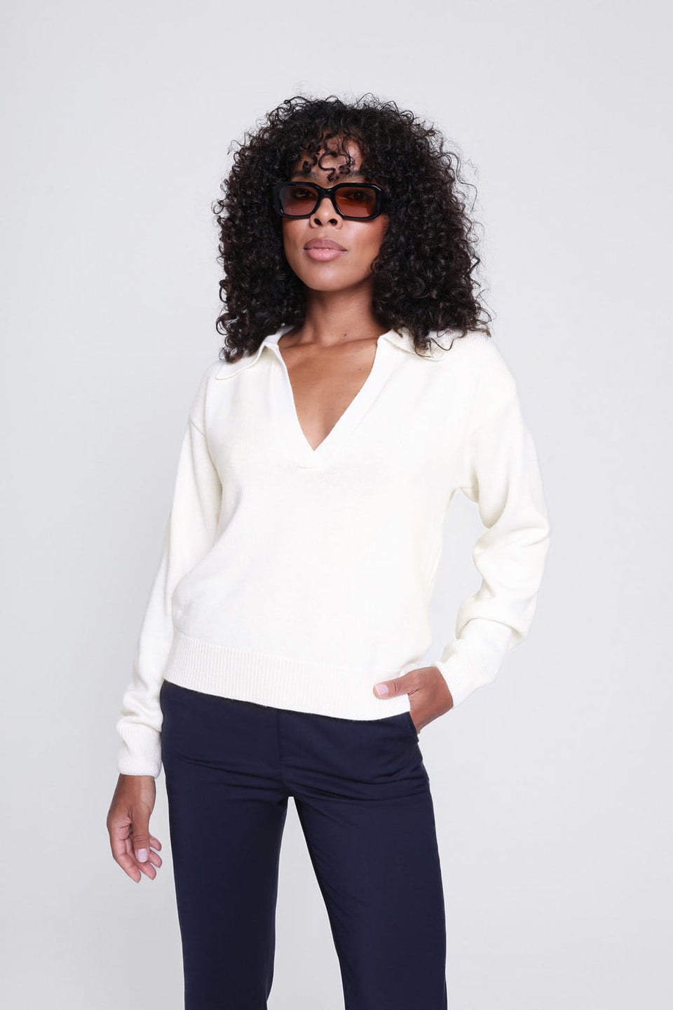 Sweter Miss Effortless Off White