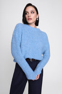 Sweter Miss Fluffy Baby Blue