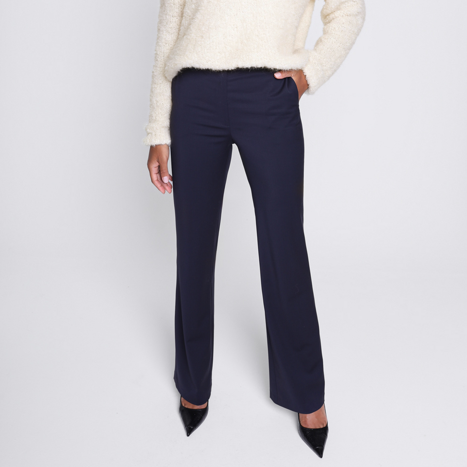 Miss Minimal Navy Trousers