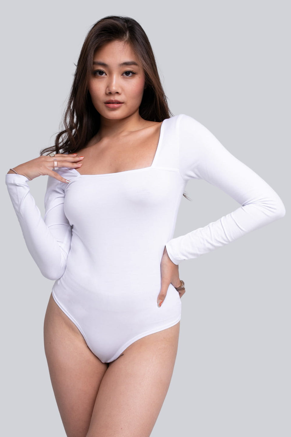 Miss Fancy White Bodysuit