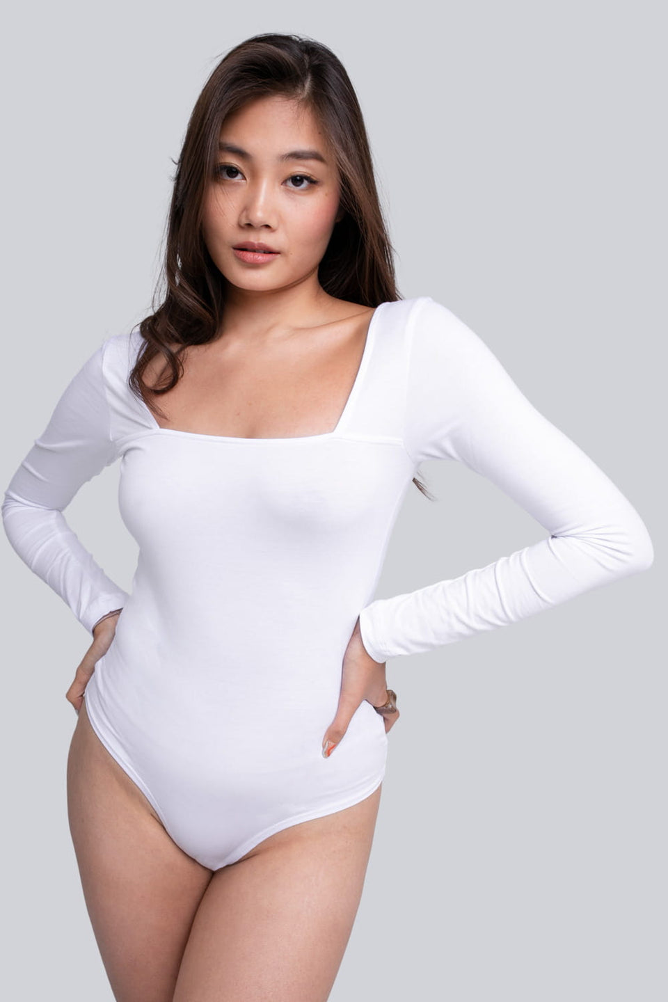 Miss Fancy White Bodysuit