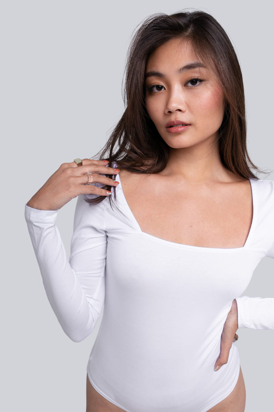 Miss Fancy White Bodysuit