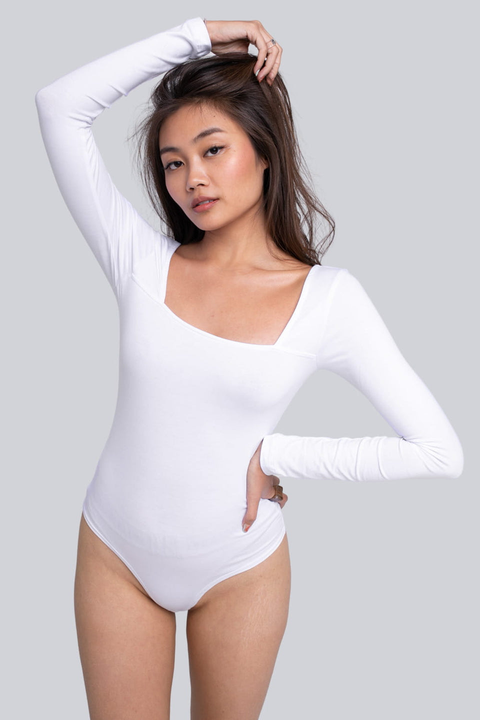Miss Fancy White Bodysuit