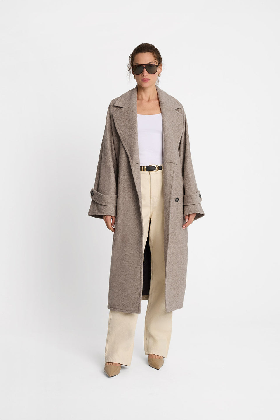 Miss Spacious Taupe Coat