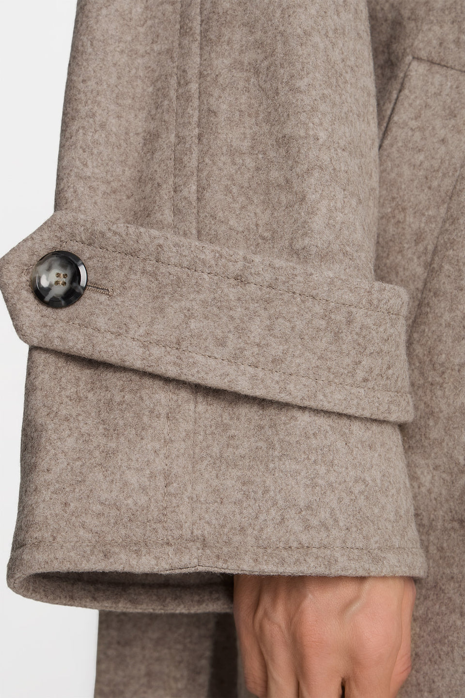Miss Spacious Taupe Coat