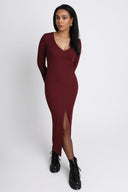 Sukienka Miss Contour Burgundy