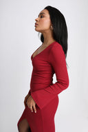 Sukienka Miss Contour Wine Red