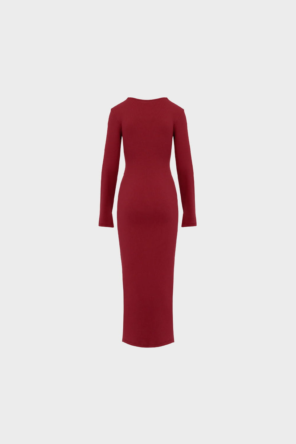 Miss Contour Wine Red Dress