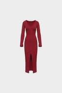 Sukienka Miss Contour Wine Red