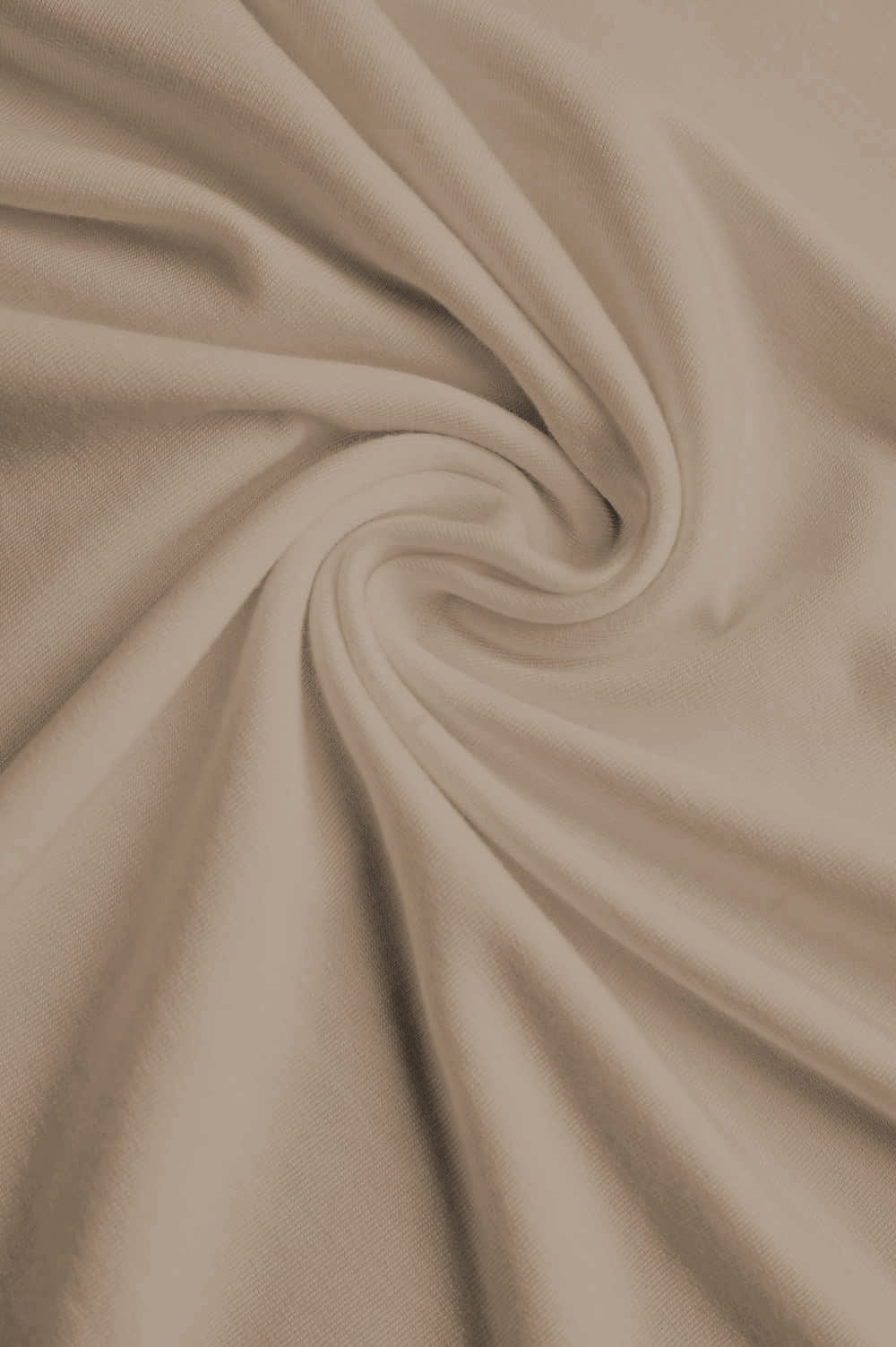 Beżowy luźny T-shirt damski z Tencelu - Miss Vast Beige | Ansin