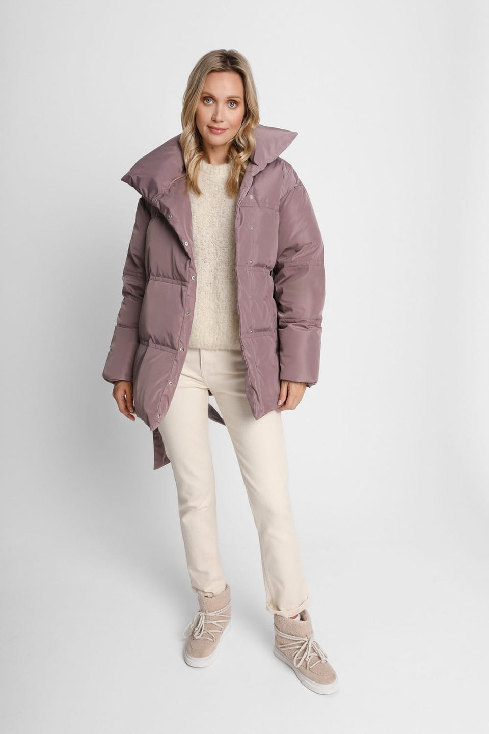 Miss Belted Mauve Jacket