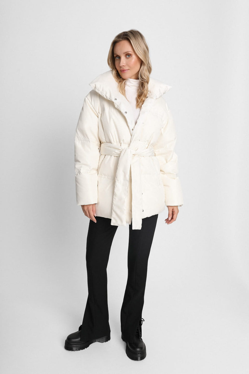 Miss Belted Cream Jacket