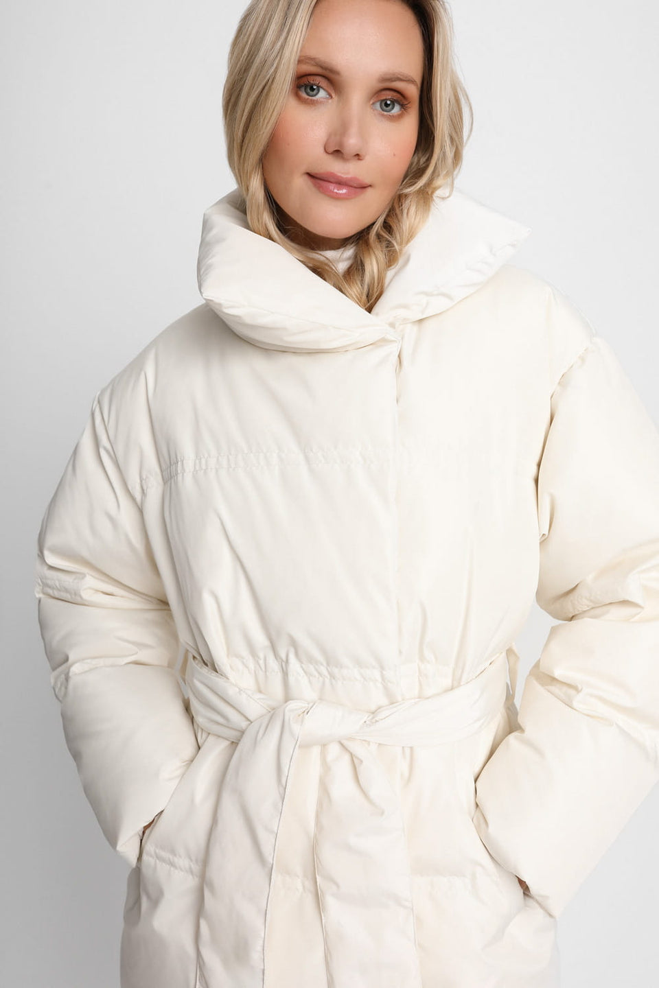 Miss Belted Cream Jacket