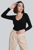 Longsleeve Miss Womanly Black