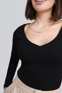 Longsleeve Miss Womanly Black