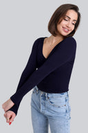 Longsleeve Miss Womanly Navy