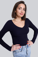 Longsleeve Miss Womanly Navy