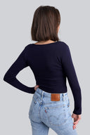 Longsleeve Miss Womanly Navy
