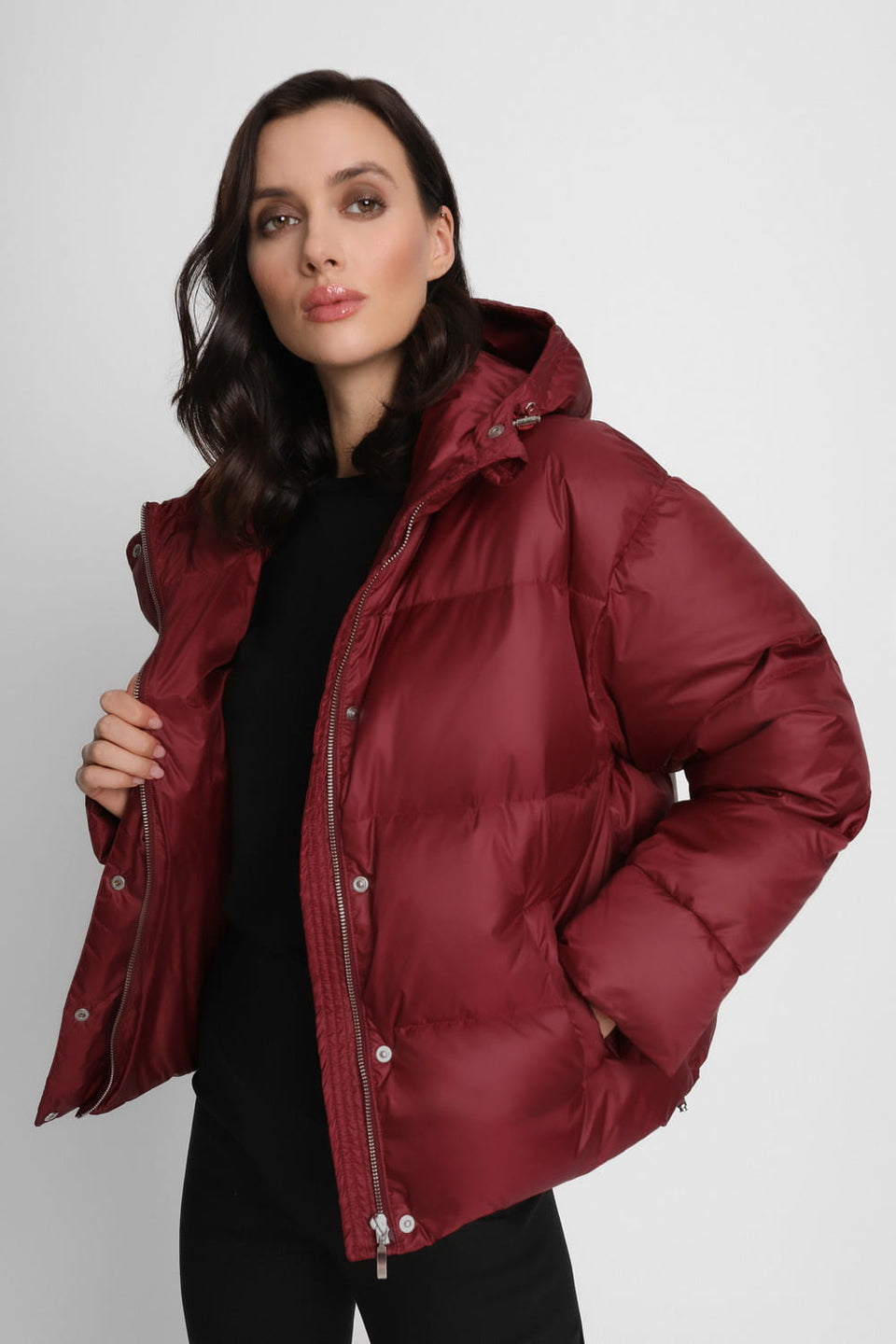Miss Puffy Wine Red Jacket
