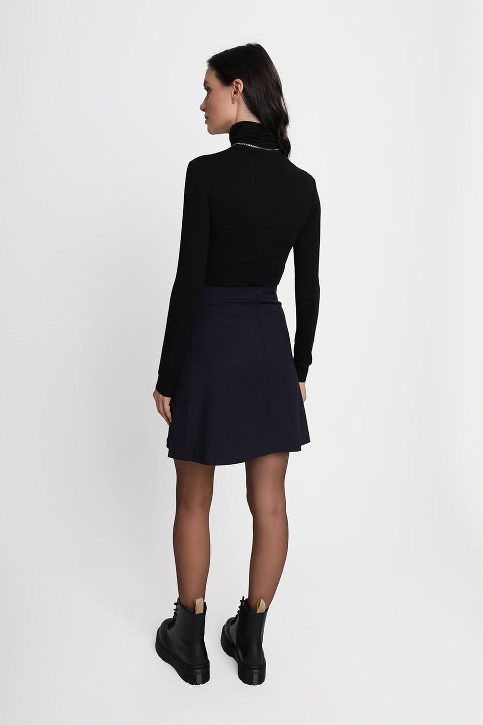 Miss Martha Navy Skirt