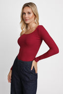 Longsleeve Miss Delicate Wine Red