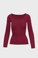 Longsleeve Miss Delicate Wine Red