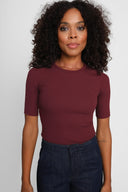 T-shirt Miss Lovable Burgundy