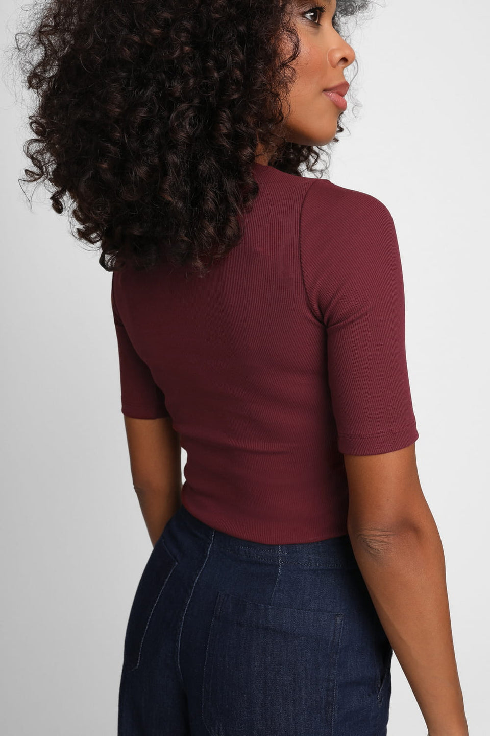 Miss Lovable Burgundy T-shirt