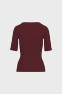 T-shirt Miss Lovable Burgundy