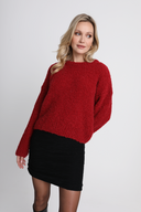 Sweter Miss Fluffy Wine Red