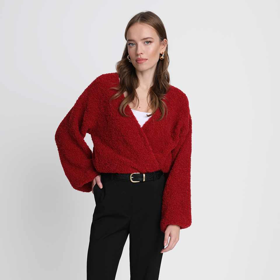 Sweter Miss Stylish Wine Red