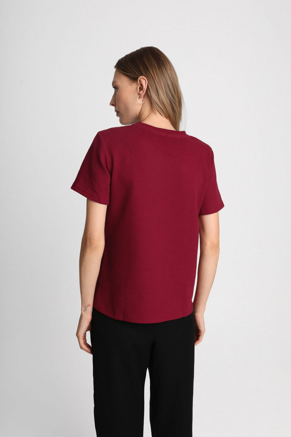 Miss Dapper Wine Red T-shirt